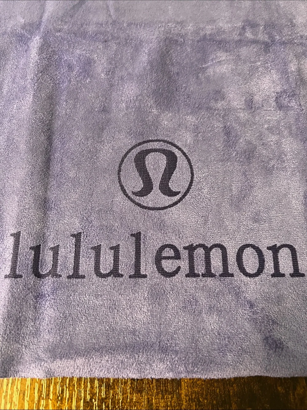 lululemon purple plush yoga towel